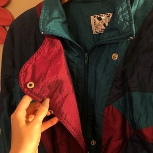 Vintage 80s colorful windbreaker